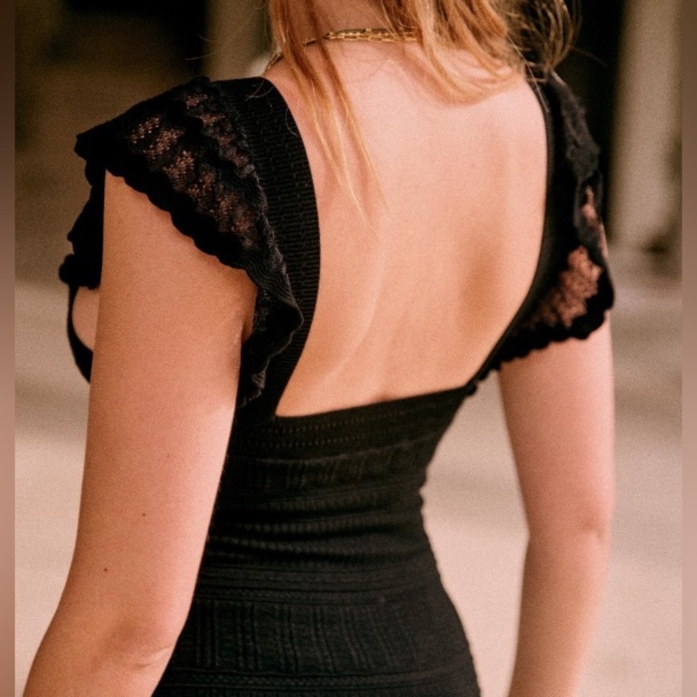 Isabella black long dress
